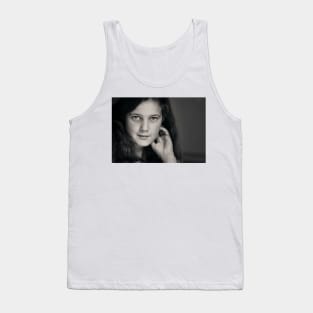 The poetry that fills her heart shows in her eyes. Tank Top